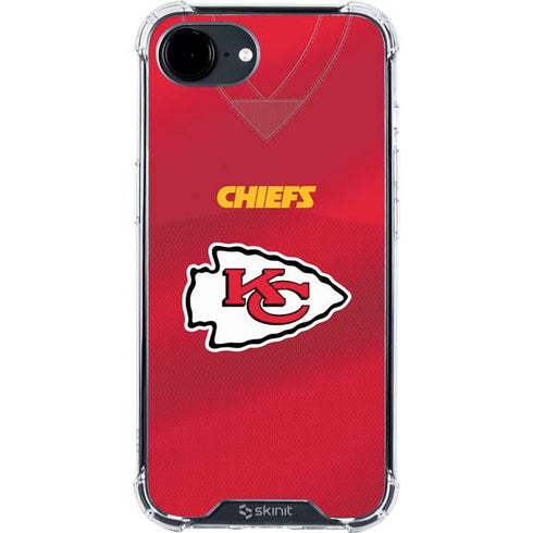 NFL Kansas City Chiefs Team Jersey iPhone 16e Clear Case
