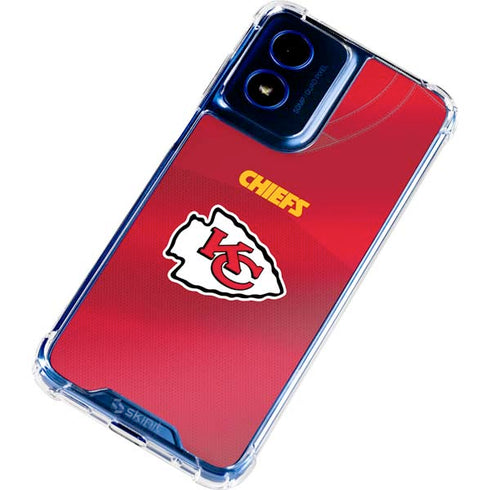 NFL Kansas City Chiefs Team Jersey Moto G 5G (2024) Clear Case