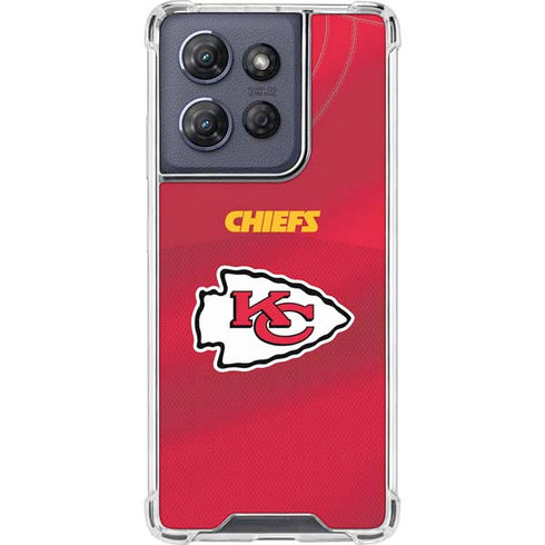 NFL Kansas City Chiefs Team Jersey Moto G Play 5G (2025) Clear Case