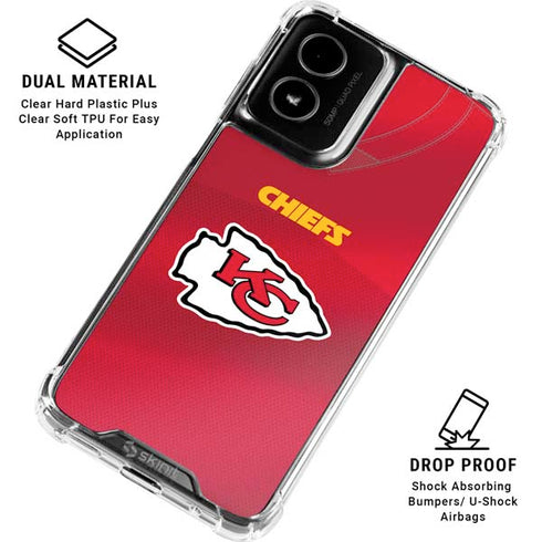 NFL Kansas City Chiefs Team Jersey Moto G Power 5G (2024) Clear Case