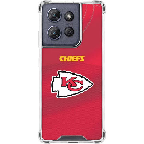 NFL Kansas City Chiefs Team Jersey Moto G Power 5G (2025) Clear Case