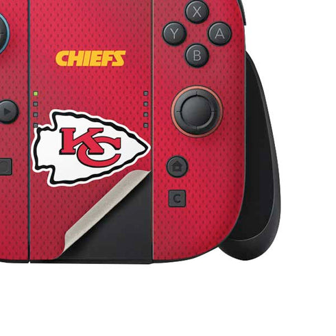 NFL Kansas City Chiefs Team Jersey Nintendo Switch 2 (2025) Joy-Con Controller Skin