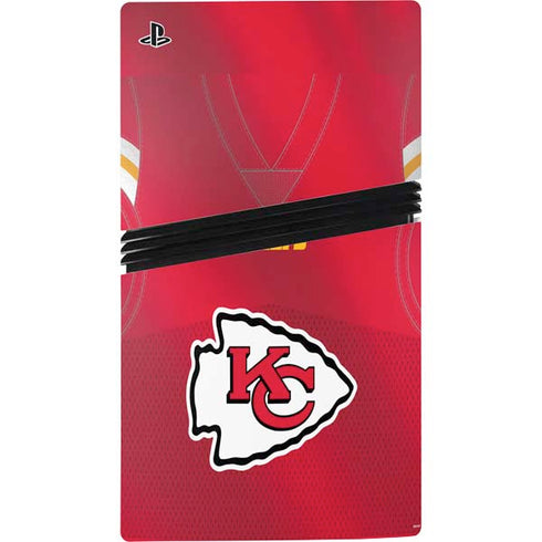 NFL Kansas City Chiefs Team Jersey PS5 Pro Console Skin