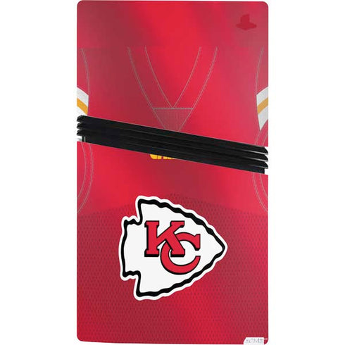 NFL Kansas City Chiefs Team Jersey PS5 Pro Console Skin