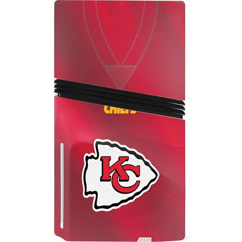 NFL Kansas City Chiefs Team Jersey PS5 Pro Disk Console Skin
