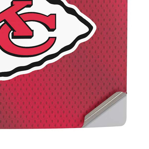NFL Kansas City Chiefs Team Jersey PS5 Pro Disk Console Skin