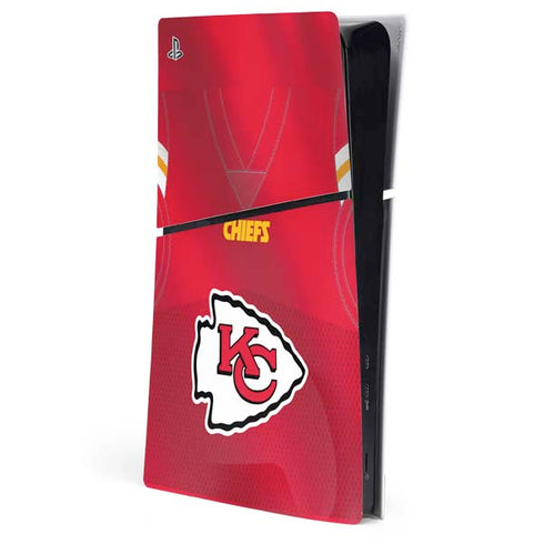 NFL Kansas City Chiefs Team Jersey PS5 Slim Digital Edition Console Skin