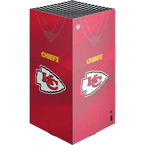 NFL Kansas City Chiefs Team Jersey XBox Series X Digital Edition Console Skin