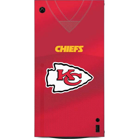 NFL Kansas City Chiefs Team Jersey XBox Series X Digital Edition Console Skin