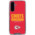 NFL Kansas City Chiefs Team Motto Galaxy A36 5G Clear Case