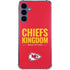 NFL Kansas City Chiefs Team Motto Galaxy A55 5G Clear Case