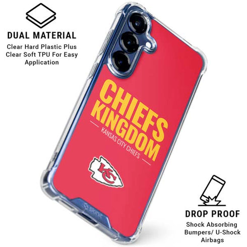 NFL Kansas City Chiefs Team Motto Galaxy S25 Clear Case