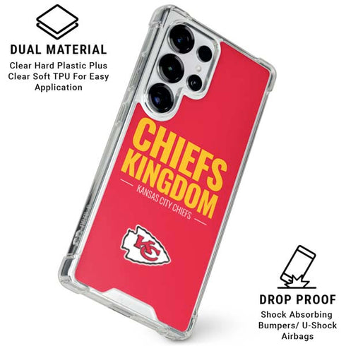 NFL Kansas City Chiefs Team Motto Galaxy S25 Ultra Clear Case