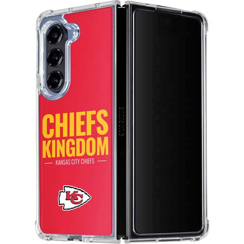 NFL Kansas City Chiefs Team Motto Galaxy Z Fold5 5G Clear Case