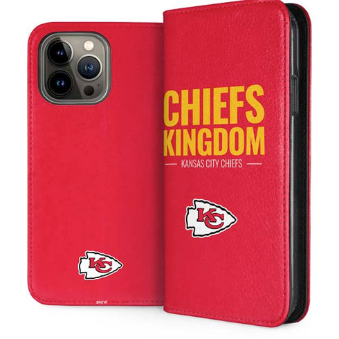 NFL Kansas City Chiefs Team Motto iPhone 15 Pro Max Folio Case