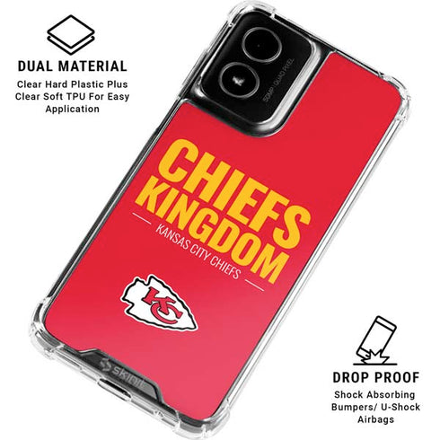 NFL Kansas City Chiefs Team Motto Moto G Power 5G (2024) Clear Case