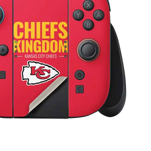 NFL Kansas City Chiefs Team Motto Nintendo Switch 2 (2025) Joy-Con Controller Skin