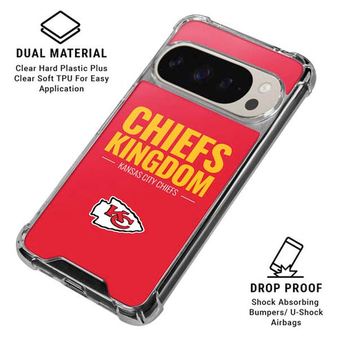 NFL Kansas City Chiefs Team Motto Pixel 9/9 Pro Clear Case