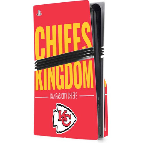 NFL Kansas City Chiefs Team Motto PS5 Pro Disk Console Skin