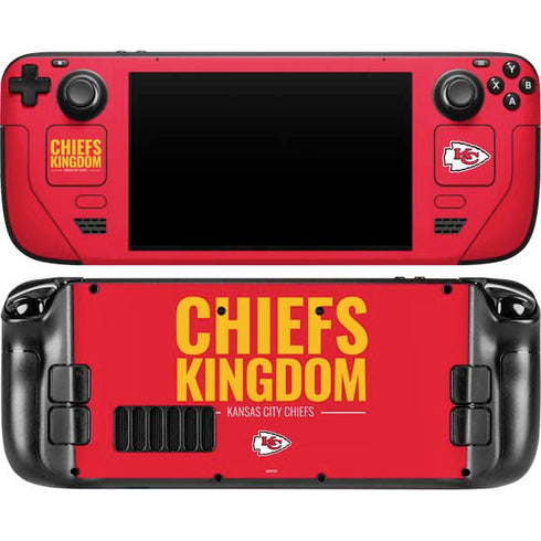 NFL Kansas City Chiefs Team Motto Steam Deck Handheld Gaming Computer OLED Skin