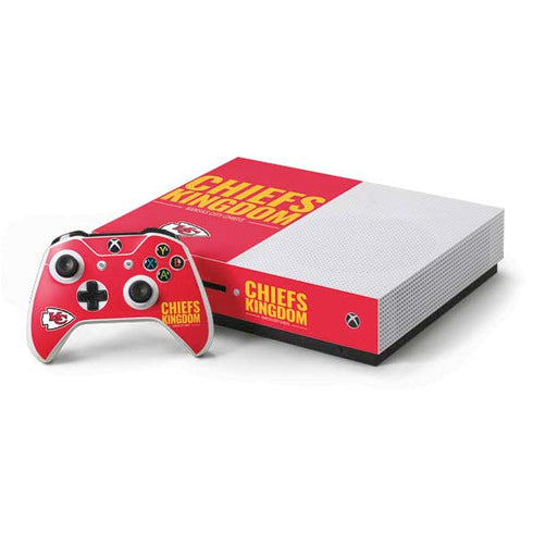NFL Kansas City Chiefs Team Motto Xbox One S Console and Controller Bundle Skin