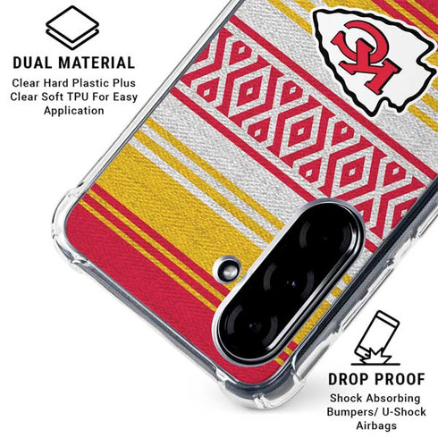 NFL Kansas City Chiefs Trailblazer Galaxy A36 5G Clear Case
