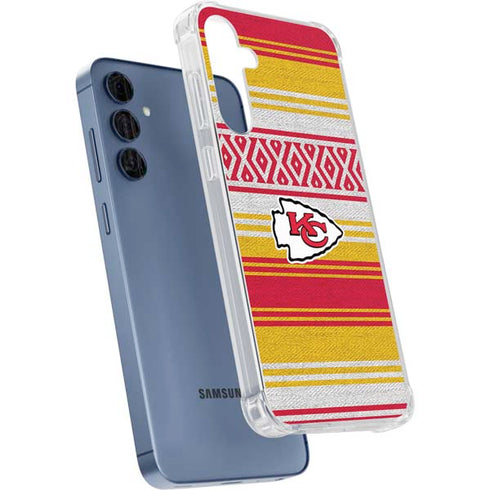 NFL Kansas City Chiefs Trailblazer Galaxy A55 5G Clear Case