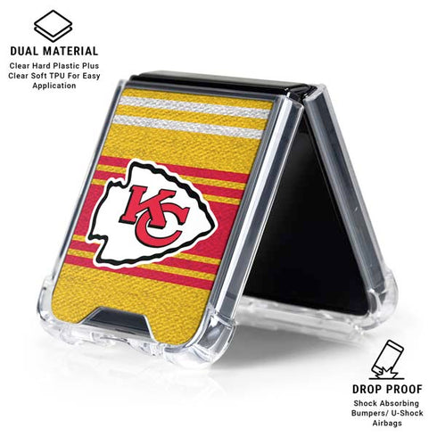NFL Kansas City Chiefs Trailblazer Galaxy Z Flip6 Clear Case