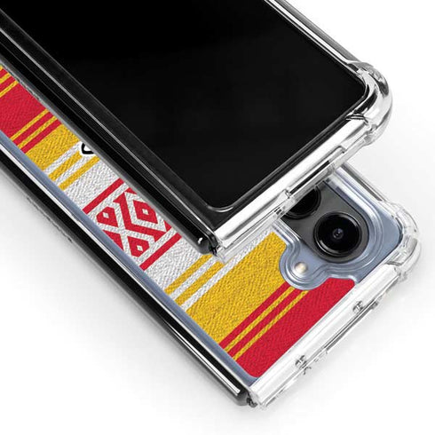 NFL Kansas City Chiefs Trailblazer Galaxy Z Fold5 5G Clear Case