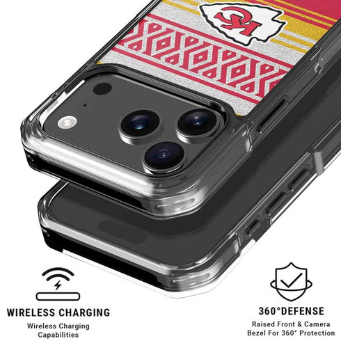 NFL Kansas City Chiefs Trailblazer iPhone 18 Pro Clear Case