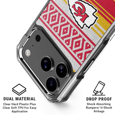 NFL Kansas City Chiefs Trailblazer iPhone 18 Pro Clear Case