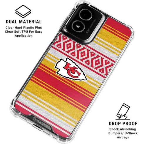NFL Kansas City Chiefs Trailblazer Moto G Power 5G (2024) Clear Case