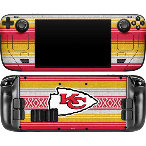 NFL Kansas City Chiefs Trailblazer Steam Deck Handheld Gaming Computer OLED Skin
