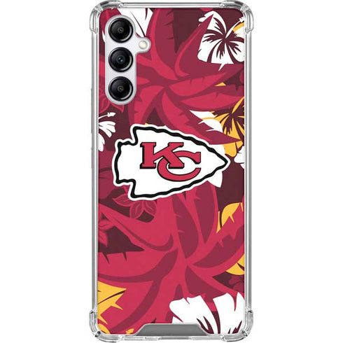 NFL Kansas City Chiefs Tropical Print Gabb Phone 4 Clear Case