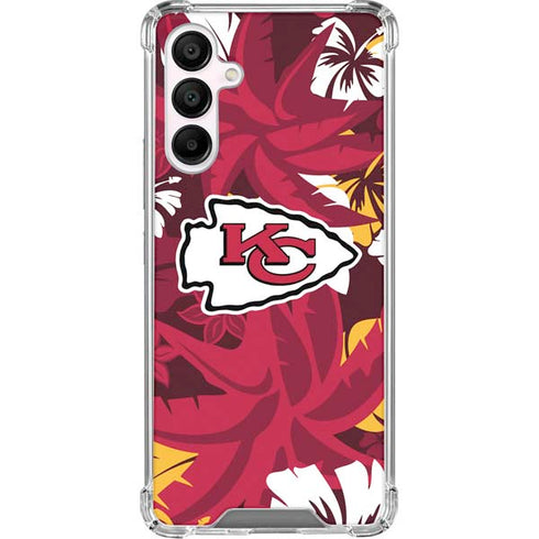 NFL Kansas City Chiefs Tropical Print Galaxy A16 5G Clear Case