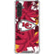 NFL Kansas City Chiefs Tropical Print Galaxy A17 Clear Case