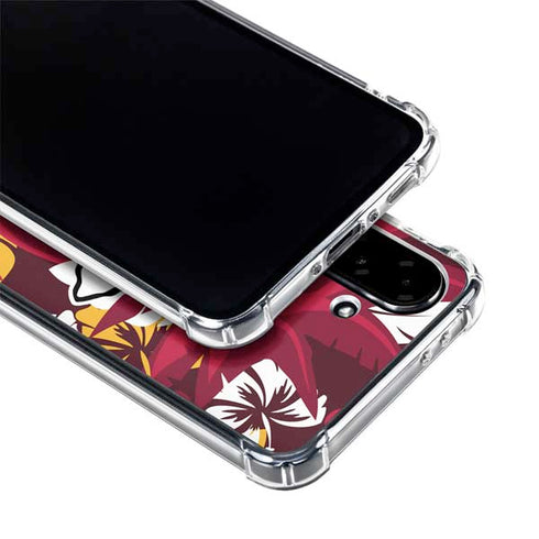 NFL Kansas City Chiefs Tropical Print Galaxy A36 5G Clear Case