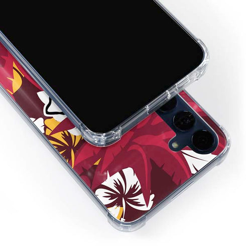 NFL Kansas City Chiefs Tropical Print Galaxy A55 5G Clear Case
