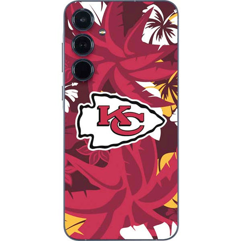 NFL Kansas City Chiefs Tropical Print Galaxy A55 5G Skin