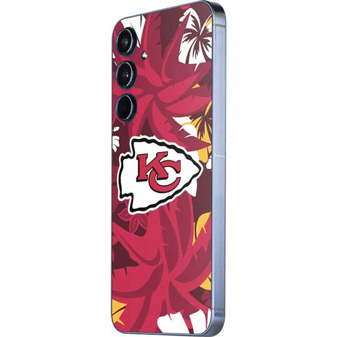 NFL Kansas City Chiefs Tropical Print Galaxy A55 5G Skin