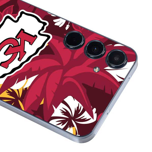 NFL Kansas City Chiefs Tropical Print Galaxy A55 5G Skin