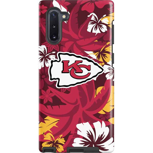 NFL Kansas City Chiefs Tropical Print Galaxy Cases