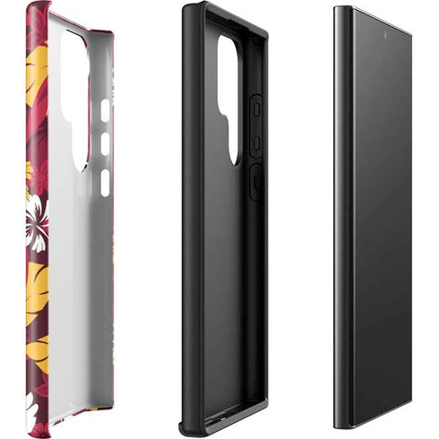 NFL Kansas City Chiefs Tropical Print Galaxy S23 Ultra Pro Case
