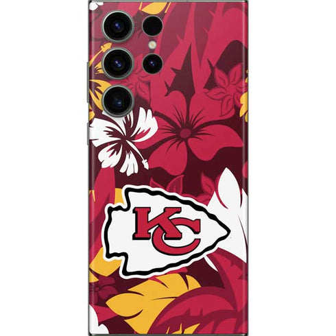 NFL Kansas City Chiefs Tropical Print Galaxy Skins