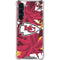 NFL Kansas City Chiefs Tropical Print Galaxy S24 FE Clear Case
