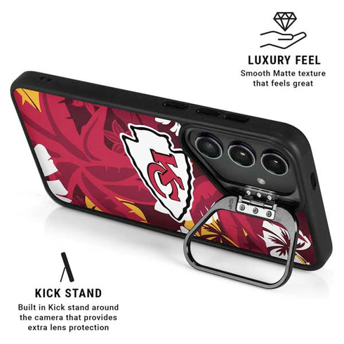 NFL Kansas City Chiefs Tropical Print Galaxy S25 Kickstand Case