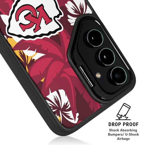 NFL Kansas City Chiefs Tropical Print Galaxy S24 Kickstand Case