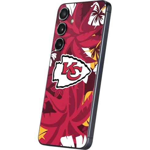 NFL Kansas City Chiefs Tropical Print Galaxy S24 Skin