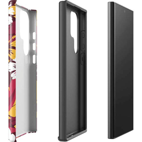 NFL Kansas City Chiefs Tropical Print Galaxy S25 Ultra Impact Case