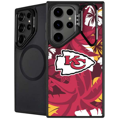 NFL Kansas City Chiefs Tropical Print Galaxy S25 Ultra Kickstand Case